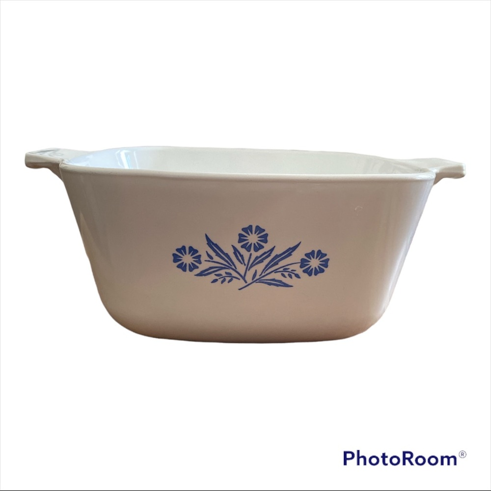 RARE VINTAGE CORNING WARE BLUE CORNFLOWER BAKE CASSEROLE 1 3/4 QT P-1 3/4-B